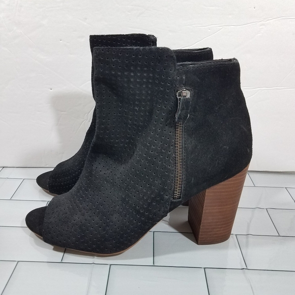 Jessica Simpson Black Open Toe Bootie 9.5 Nwot - Picture 16 of 16